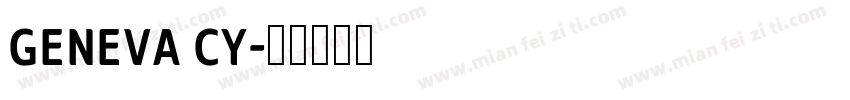 Geneva CY字体转换